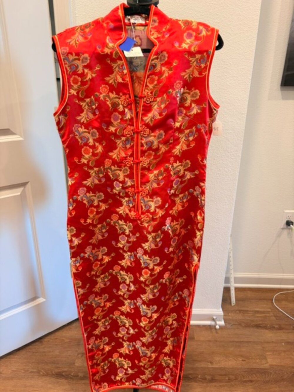 Women's XL red Chinese dress